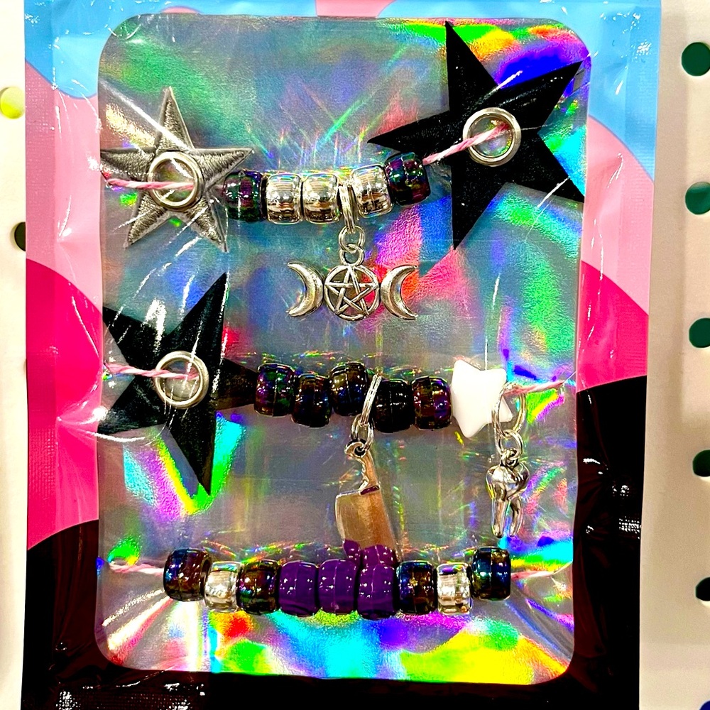 Doc Martens Black Magic Charm Set  25pc shoe charm set for all shoelaces